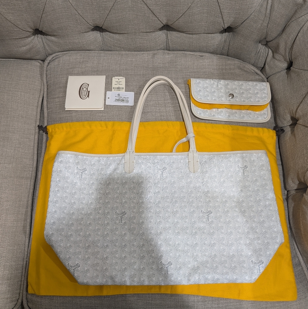 Goyard St. Louis PM in White